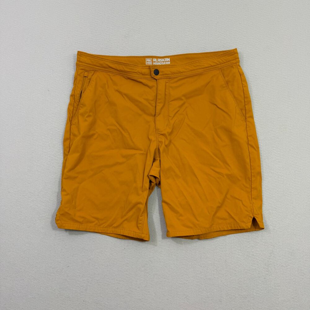 Alaskan Hardgear Free Rein Shorts Men's 38 Orange 10" Inseam Outdoors Hiking